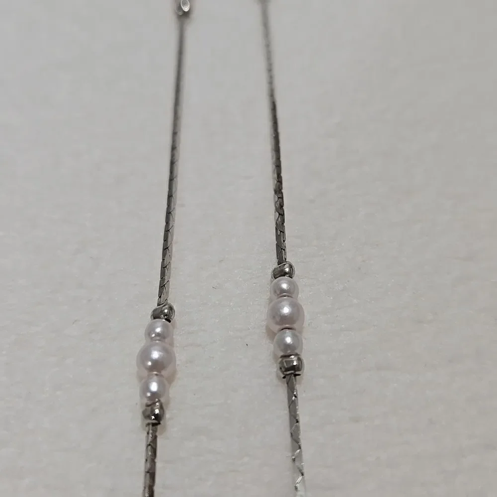 Silver Pearl Necklace